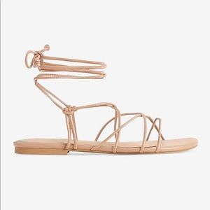 NWT Express lace-up strappy sandals